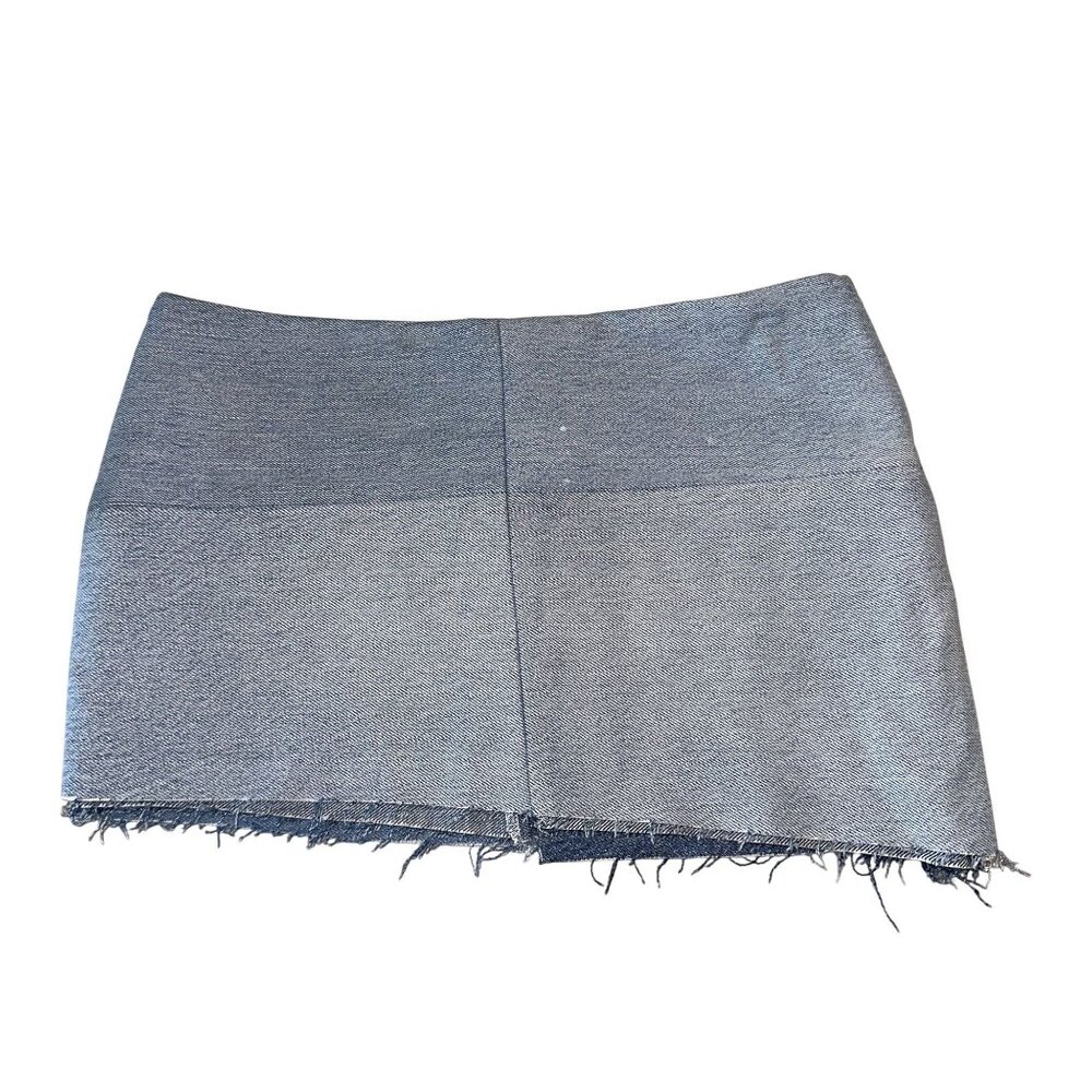 EB Denim Womens Vintage Patchwork Asymmetrical Low Rise Mini Skirt Small